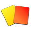 Yellow and Red Card Icon