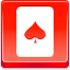 Spades Card Red icon