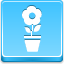Pot Flower Blue icon