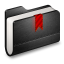 Bookmarks Black Folder Icon