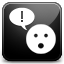 Chat black icon