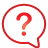 Question Balloon red icon