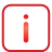 Information Button red