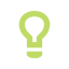 Green Light Bulb icon