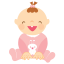 Baby Girl Laughing icon