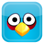 Angry Blue Bird Icon