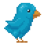 Pixel Twitter Bird icon