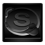 Black Skype icon