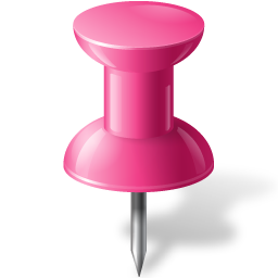Map Marker Push Pin 1 Pink