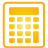 Calculator yellow icon