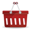 Red Shopping Basket icon