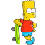 Bart Simpson Skate Icon