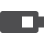 Battery Half Vector Icon
