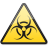 Biological Hazard Symbol Triangle-48