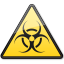 Biological Hazard Symbol Triangle-64