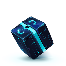 Blue cube-256