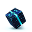Blue cube icon