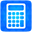 Calculator blue-32