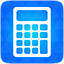 Calculator blue icon