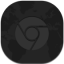 Chrome Flat Round Icon
