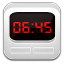 Clock Alarm White icon