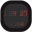Clock Digital Flat Round-32