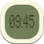 Clock Digital Flat Round icon