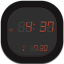 Clock Digital Flat Round-64