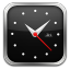 Clock Silver Dark icon