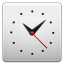 Clock White Icon
