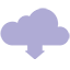 Cloud Download Flat icon