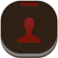 Contacts Flat Round icon