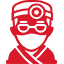 Doctor red icon