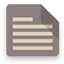 Document flat brown icon