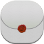 Email Flat Round icon