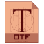 File Otf icon