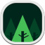 Forrst Flat Round Icon