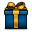 Gift Box Blue icon