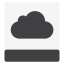 Hdd Icloud White icon