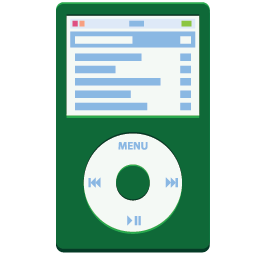 iPod flat green-256